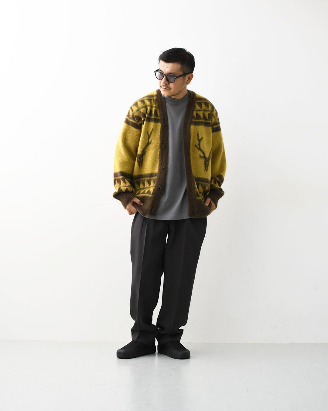 SOUTH2 WEST8 [サウスツーウエストエイト] Mohair V Neck Cardigan