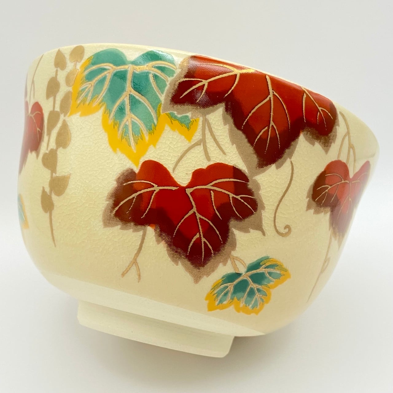 茶碗 仁清 宮地英香 仁清 蔦 茶道具 新品 新品】茶碗 仁清 蔦 宮地英香 紙箱入 | 茶道具 錦玉堂