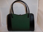 黒＆緑バックblack&green vintage bag (made in Japan)
