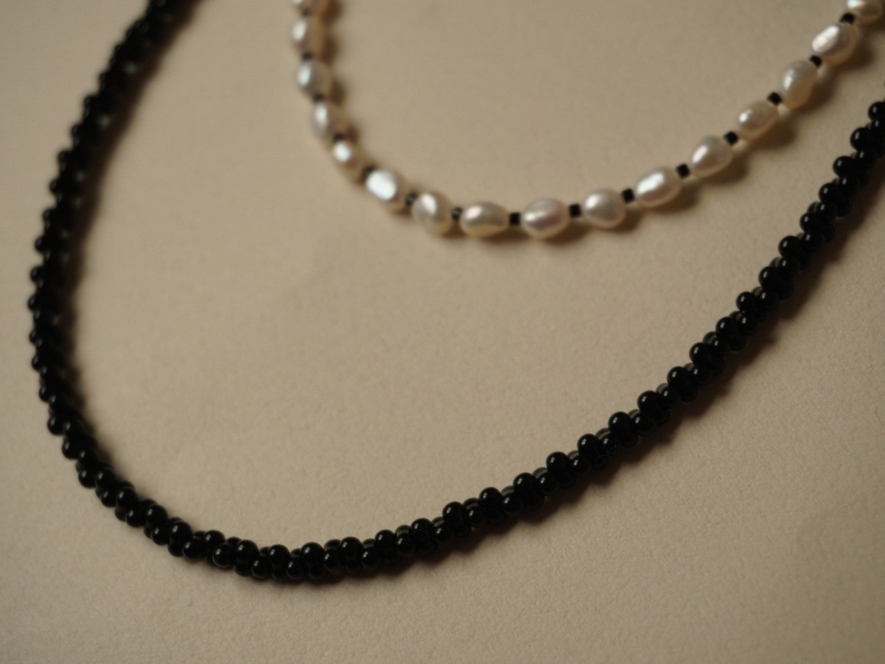【 WAVE 】berry beads middle necklace