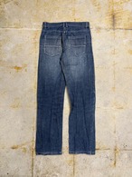 Skull design denim pants