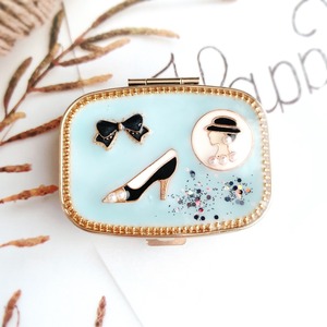 ジュエリーケース 宝石箱 ［クラシックパリ 2］ 鏡付き  /  レディ リボン ヒール モチーフ petiterara