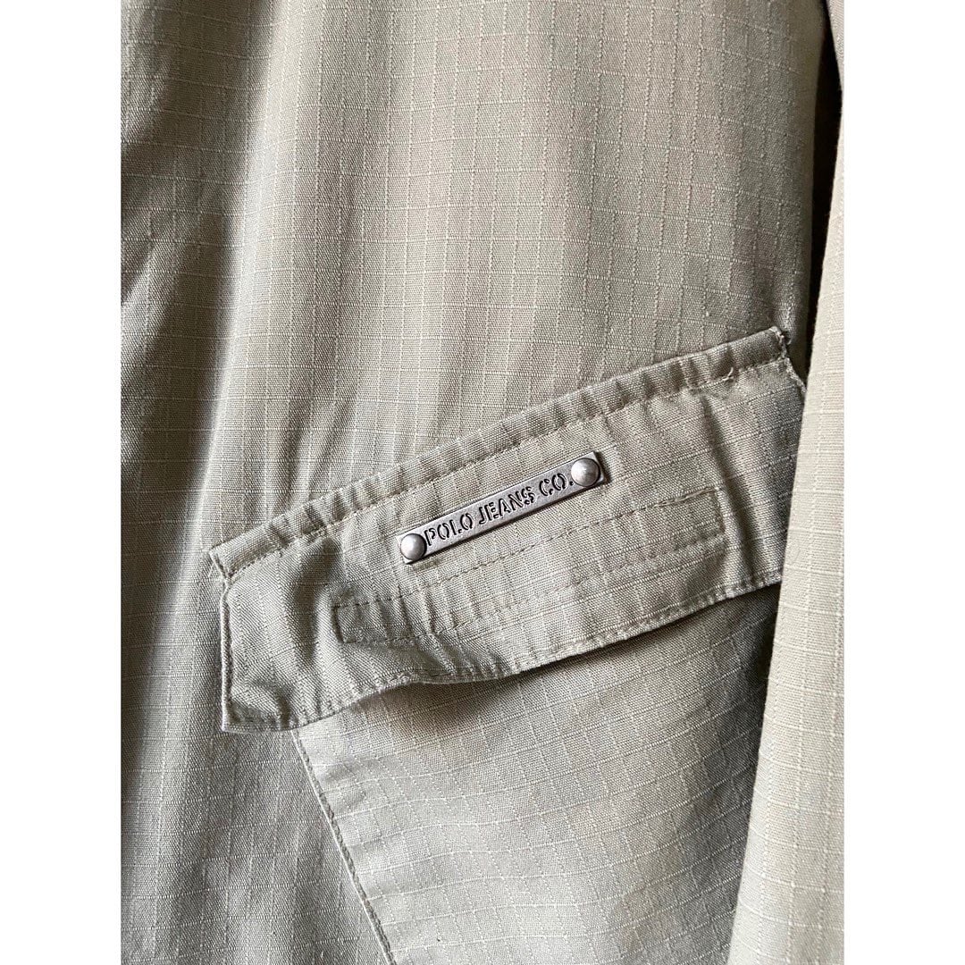 90s 〜 00s polo jeans co. ralph lauren super short length cotton rip stop  blouson