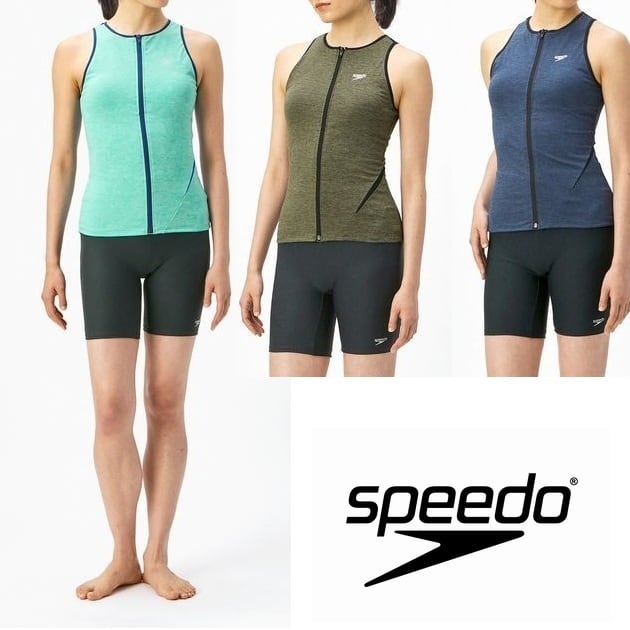 Speedo ディアゴナジップセパレーツSFW22250 スピードフィットネス水着[レディース]ディアゴナジップセパレーツ