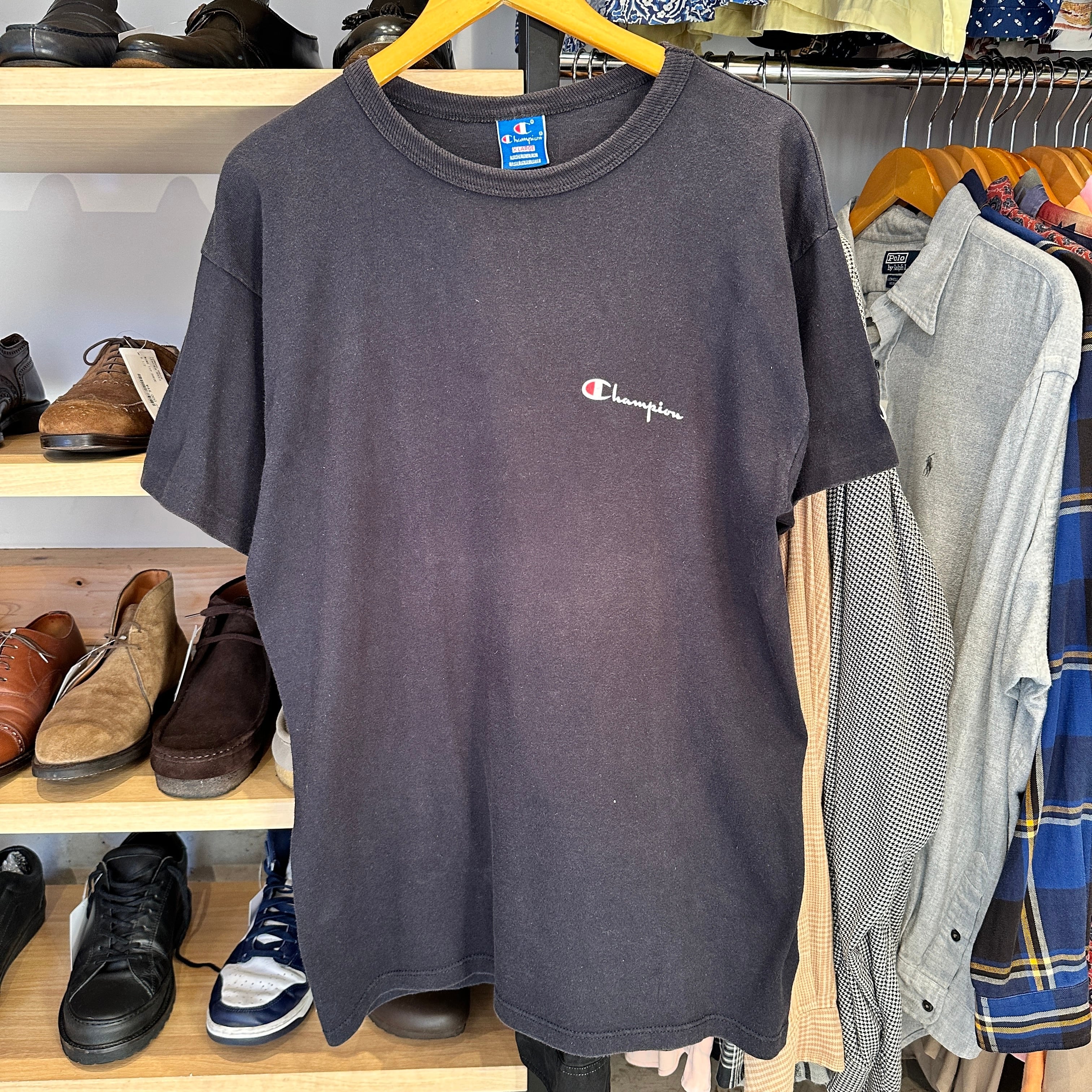 1990s CHAMPION T-SHIRT BLACK SIZE XL | safarionline