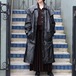 USA VINTAGE COSA NOVA BIG COLLAR LEATHER LONG OVER COAT/アメリカ古着ビッグカラーレザーロングオーバーコート