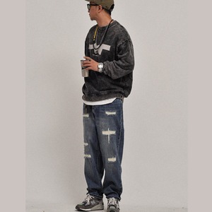 クラッシュリペア・デニムパンツ N3571