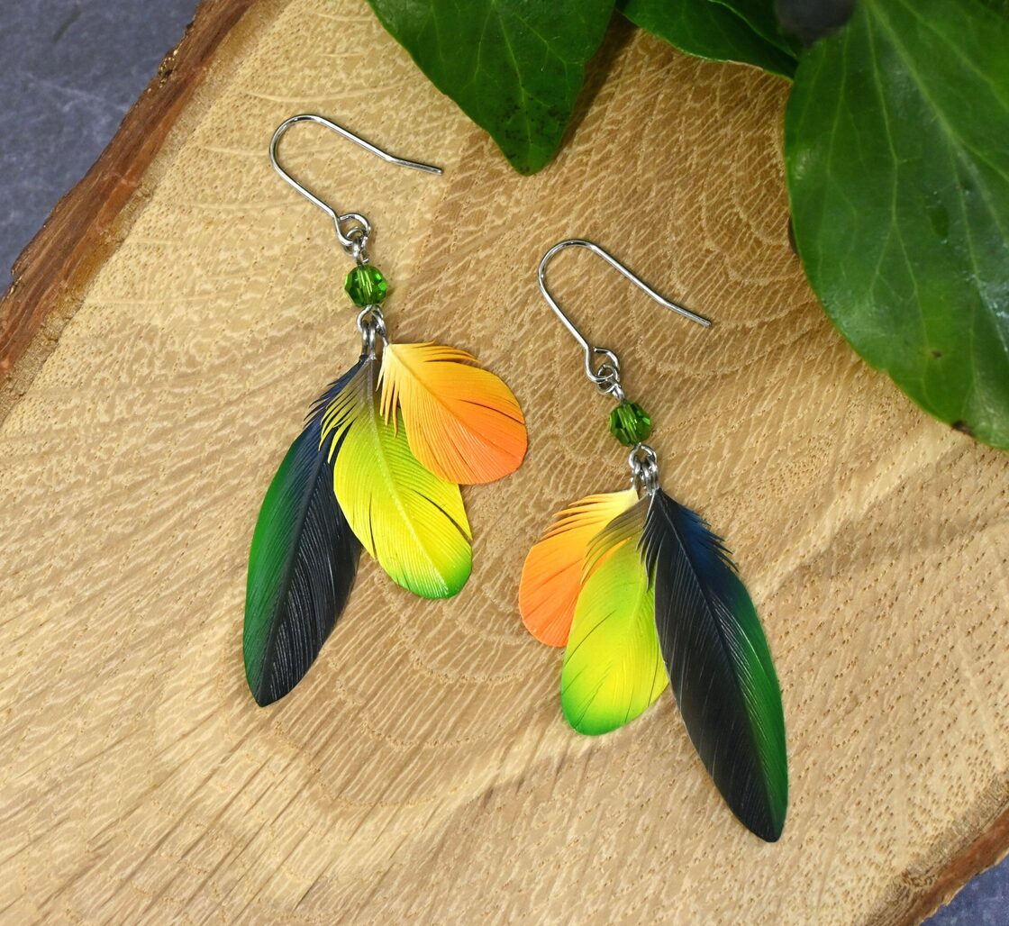 シロハラインコ＿ピアス/イヤリング＿H小 B小 中 | Pay ID