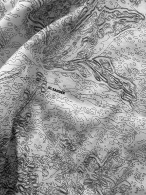 JIL SANDER　PRINTED SLEEVELESS COTTON TOP