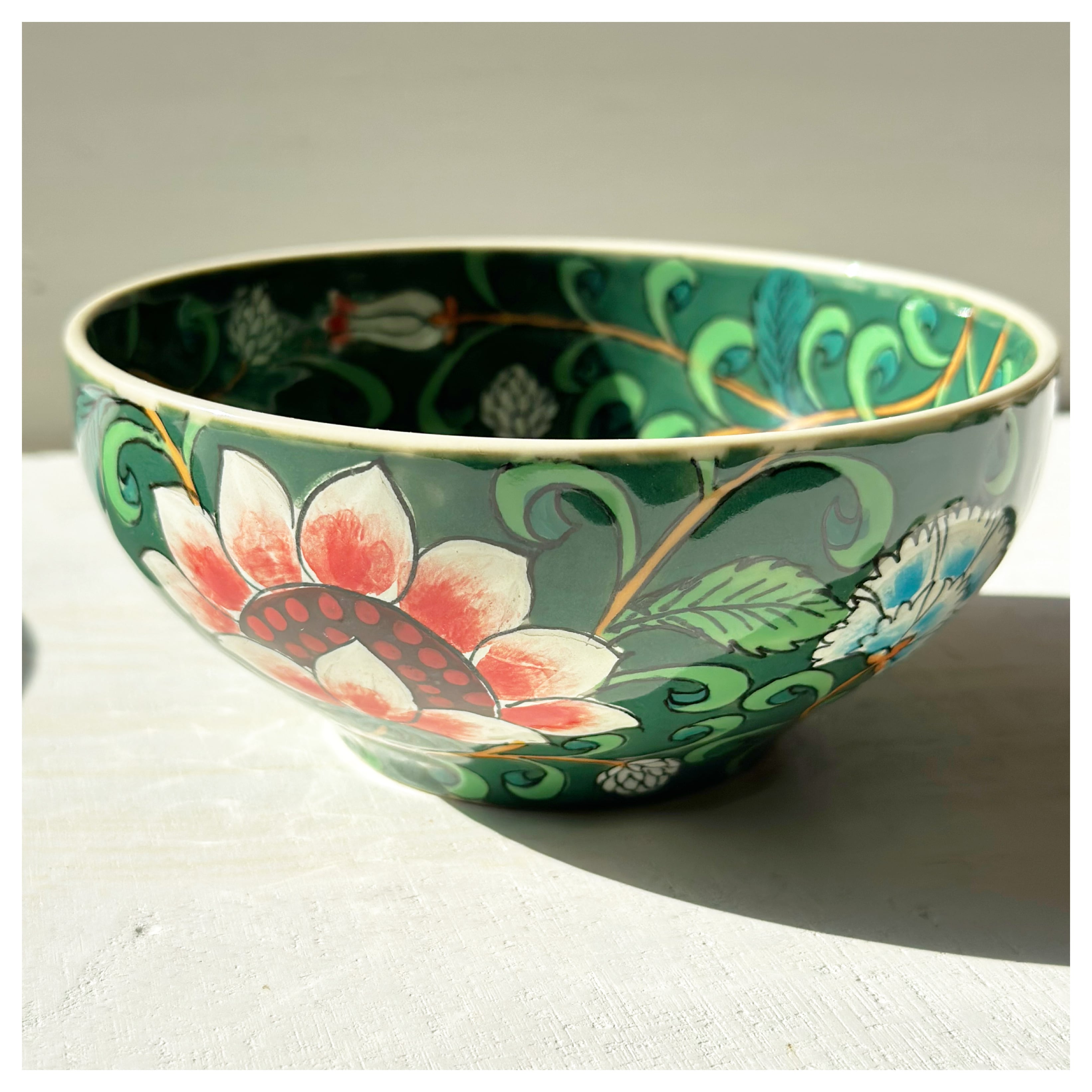 Bát Tràng ベトナム バッチャン焼き 新品 花柄 丼 6枚 ベトナム バッチャン焼き 新品 花柄の丼 どんぶり - メルカリ