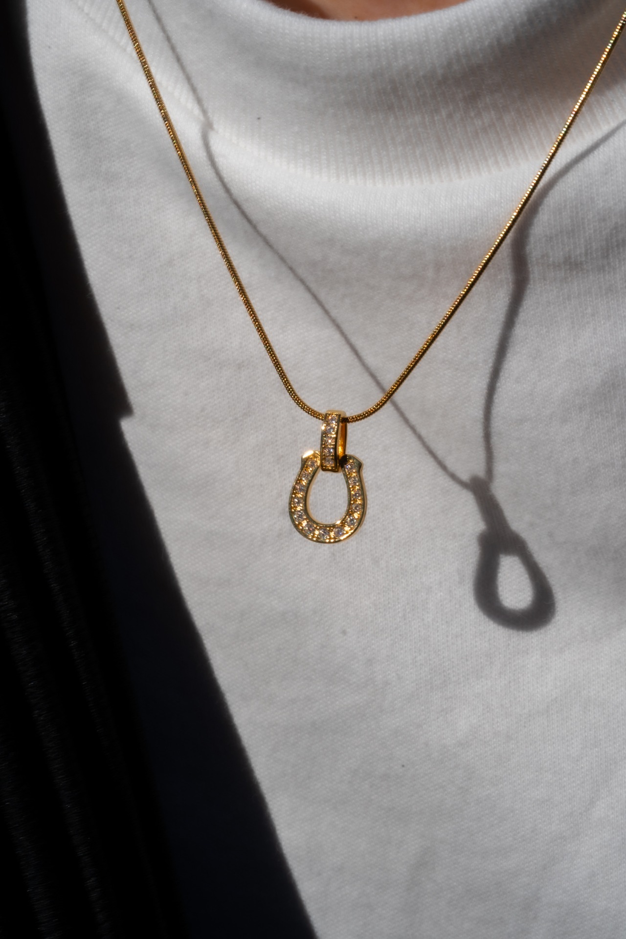 【Horse Dia Necklace】medium / GOLD