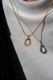 【Horse Dia Necklace】medium / GOLD