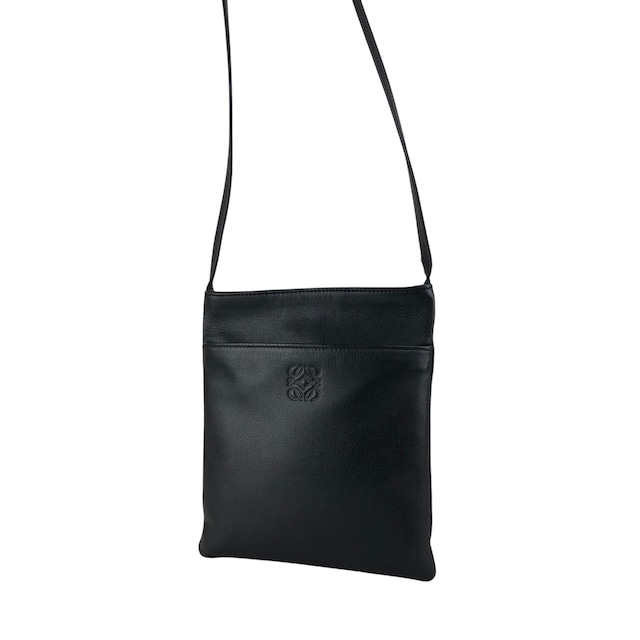 LOEWE ロエベ ショルダーバッグ ブラック アナグラム レザー ミニバッグ vintage ヴィンテージ オールド mhm7g5