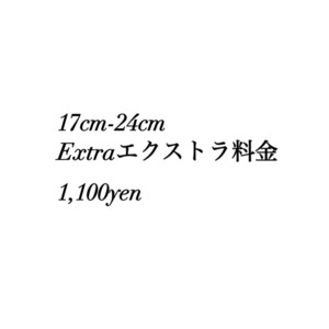 17cm-24cm Extra1,100yen