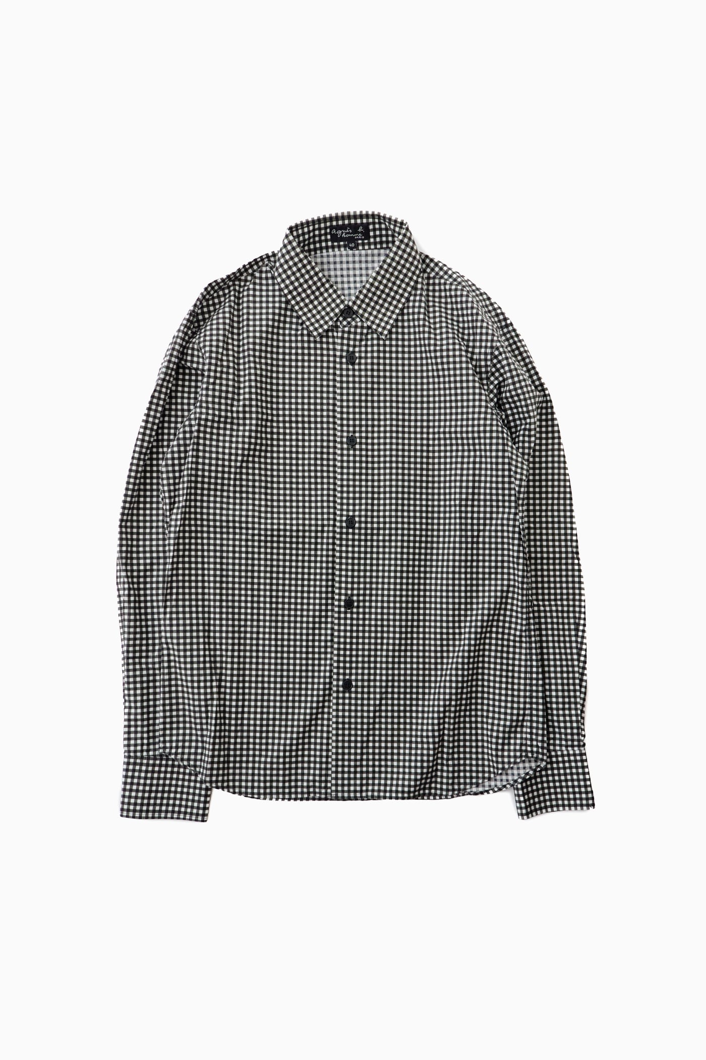アニエスベーサンライズ期 agnès b. HOMME L/S BLOCK CHECK SHIRT