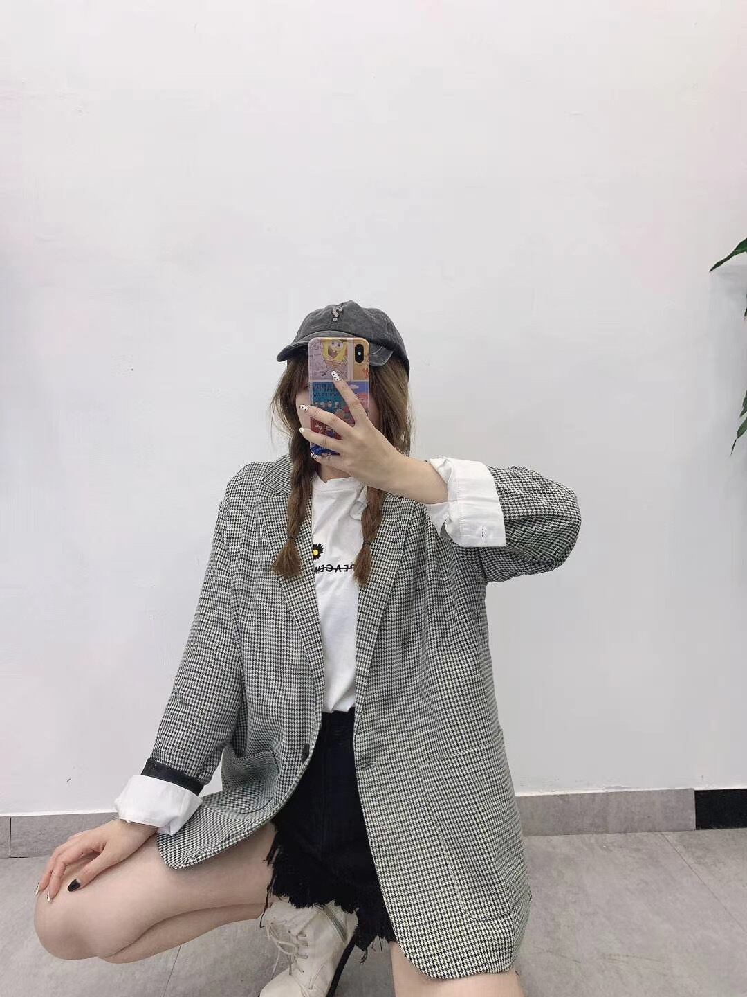 千鳥柄ジャケット