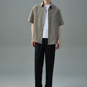 サマー薄手シンプル半袖シャツ　0631