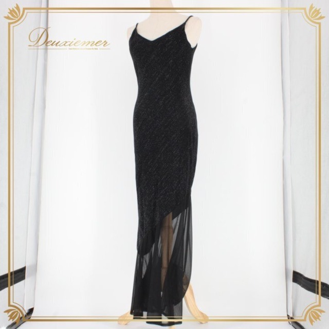 ICHIOKU ダンス衣装 社交ダンス レディース スタンダード ブラック系 ドレス ワンピース 発表会 演奏会 黒 ノースリーブ シンプル カラオケ 伸縮性 気品 クラシック ブラック デザイン 発表会衣装 ドレスアップ スタイル レディースファッション