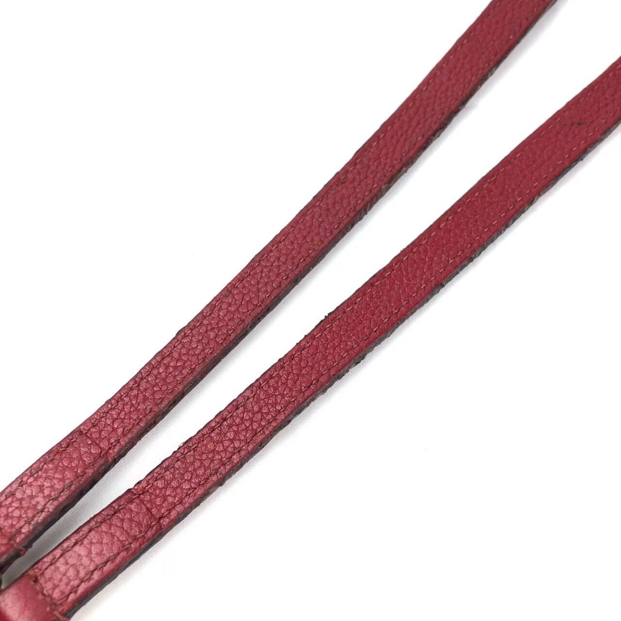 新品 ルイヴィトン ストラップ ボルドー 中古】ルイヴィトン LOUIS VUITTON ショルダーストラップ レッド