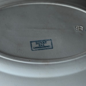 SARREGUEMINES ROYAT Oval Plate/ サルグミンヌ ロワイヤ オーバルプレート〈 フランス食器・皿・フランスアンティーク・アンティークプレート・ブロカント・ヴィンテージ 〉113243