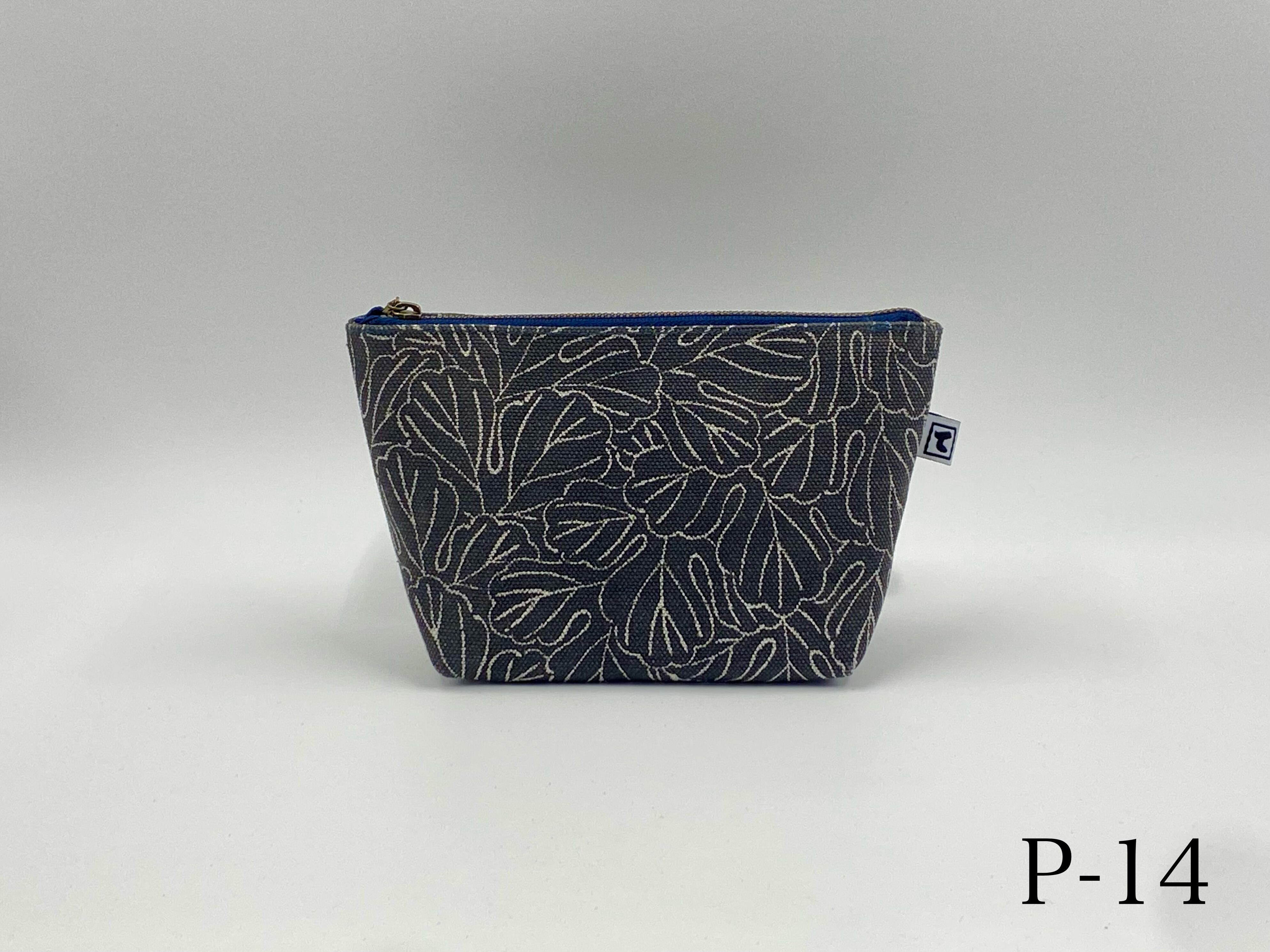 藍染・松煙染 ポーチ | 黒羽藍染紺屋