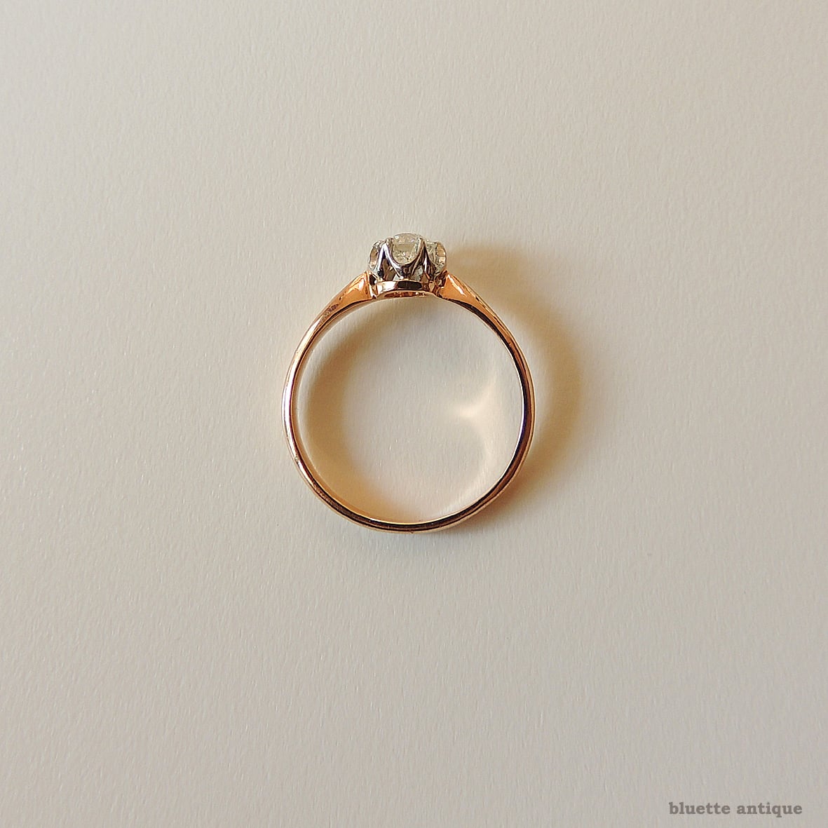 フランスアンティークジュエリー 18ctゴールド 天然ダイヤモンド