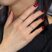 Pt900 ダイヤモンド0.1ct 馬蹄（バテイ） ネックレスorリング 選べる