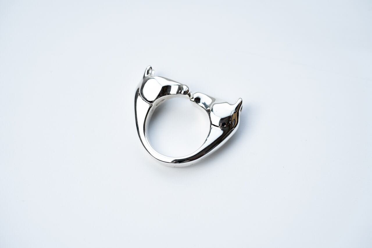 R-078 Horse ring (double face) | WAKAN SILVER SMITH online store