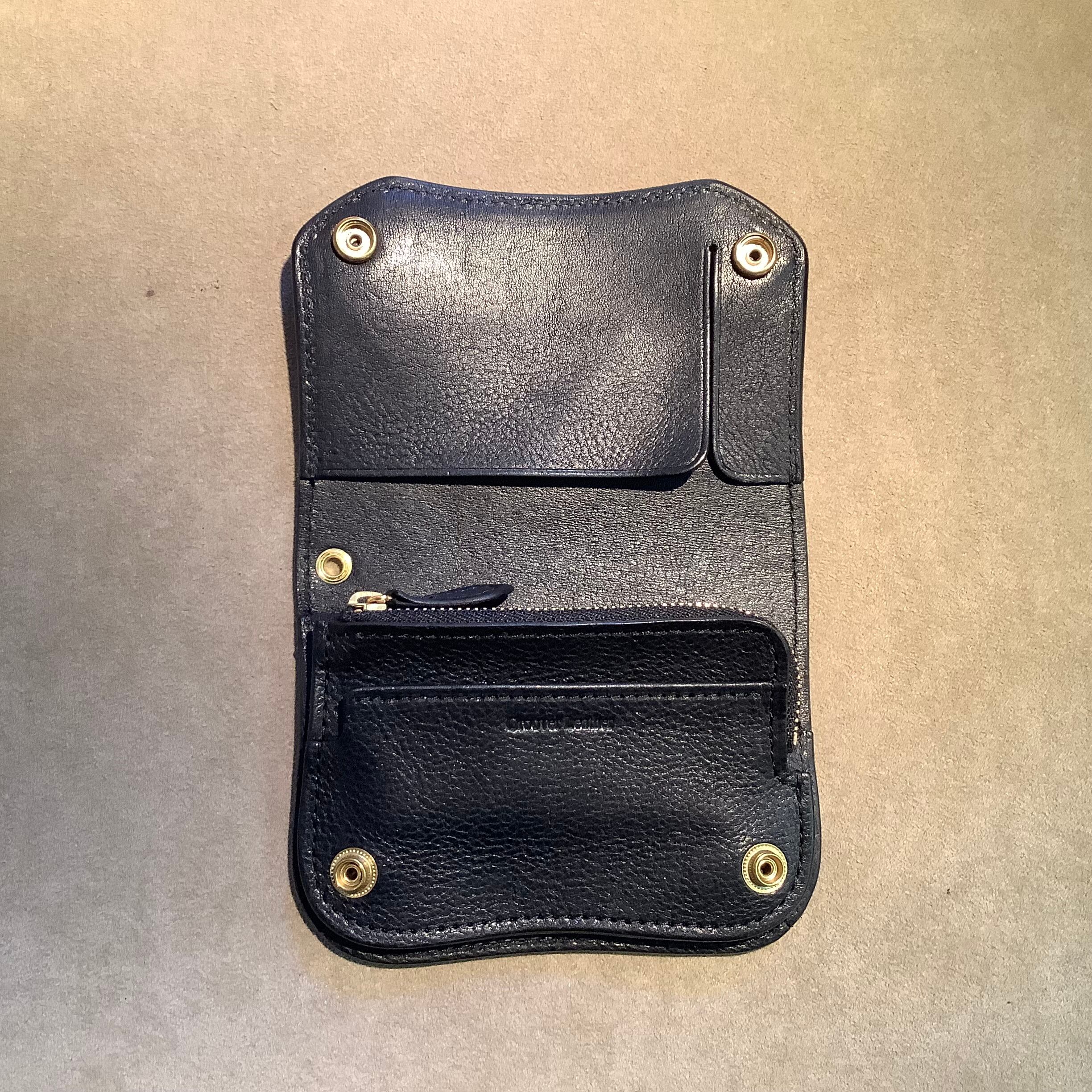 Groover Leather グルーバーレザー short trackerwallet star ブラス