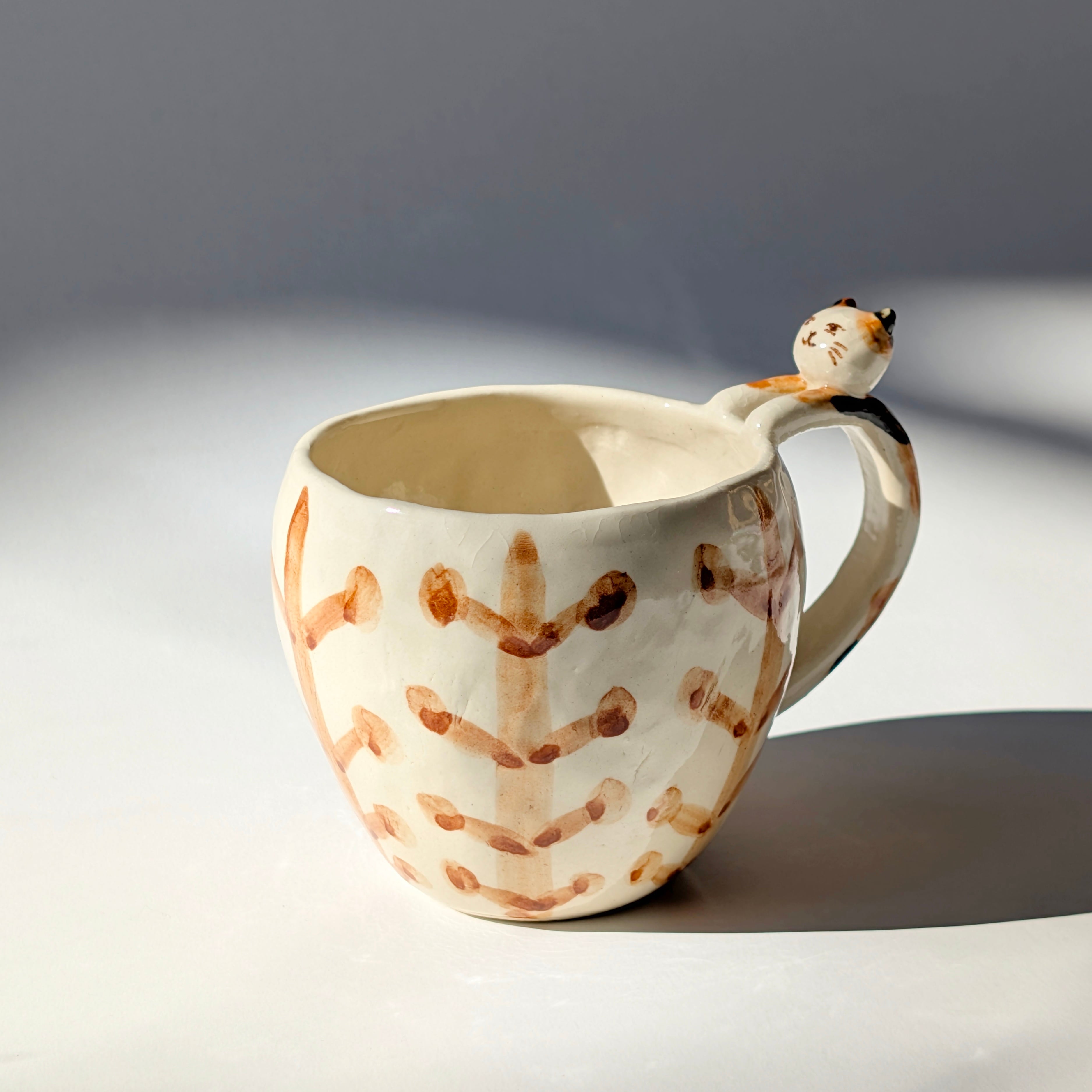 ☆即納可能☆ 三毛猫のコーヒーカップ 手びねり | しののめラボ