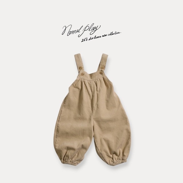 《予約》送料無料【normal play】Cookie Overalls