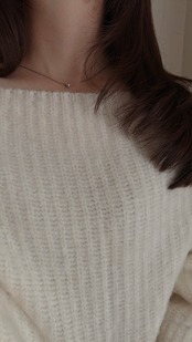 SS スライドマグネットハートビーズネックレス