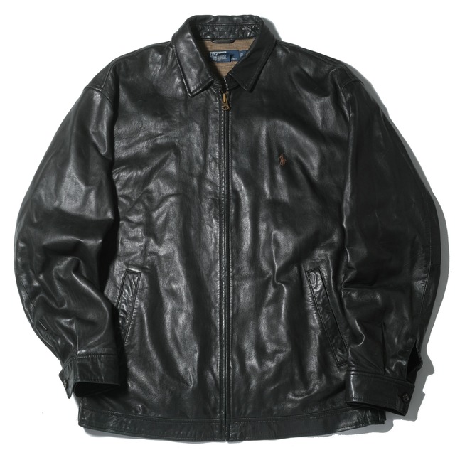 Polo by Ralph Lauren leather drizzler jacket[L]