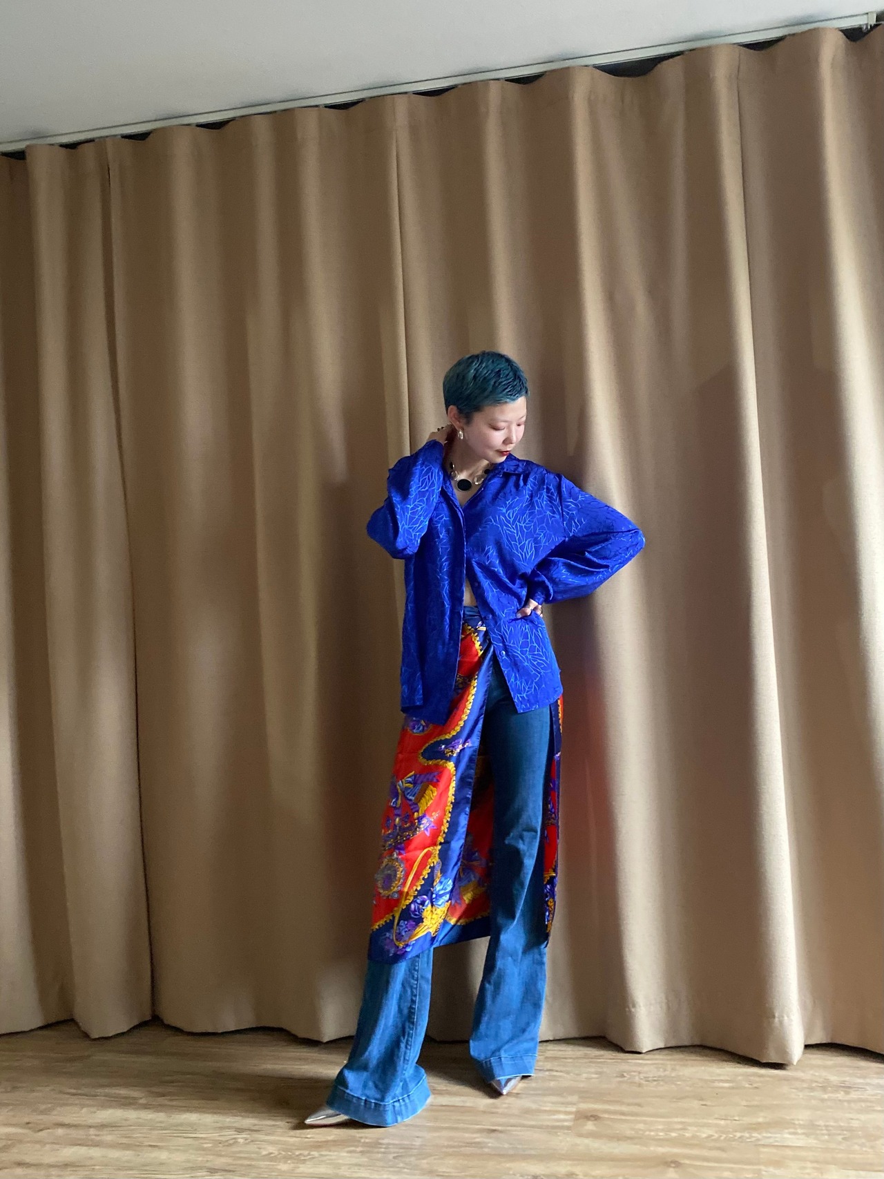 MADE IN WEST GERMANY jacquard shirt-4137-5