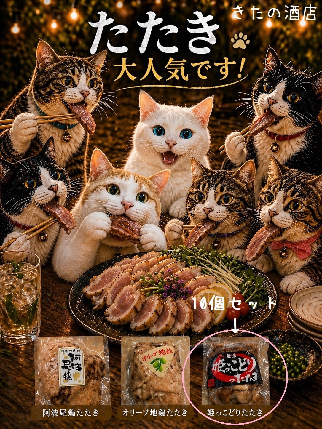 冷凍食品『オリーブ地鶏讃岐コーチンたたき 200グラム』解凍のみで食べ