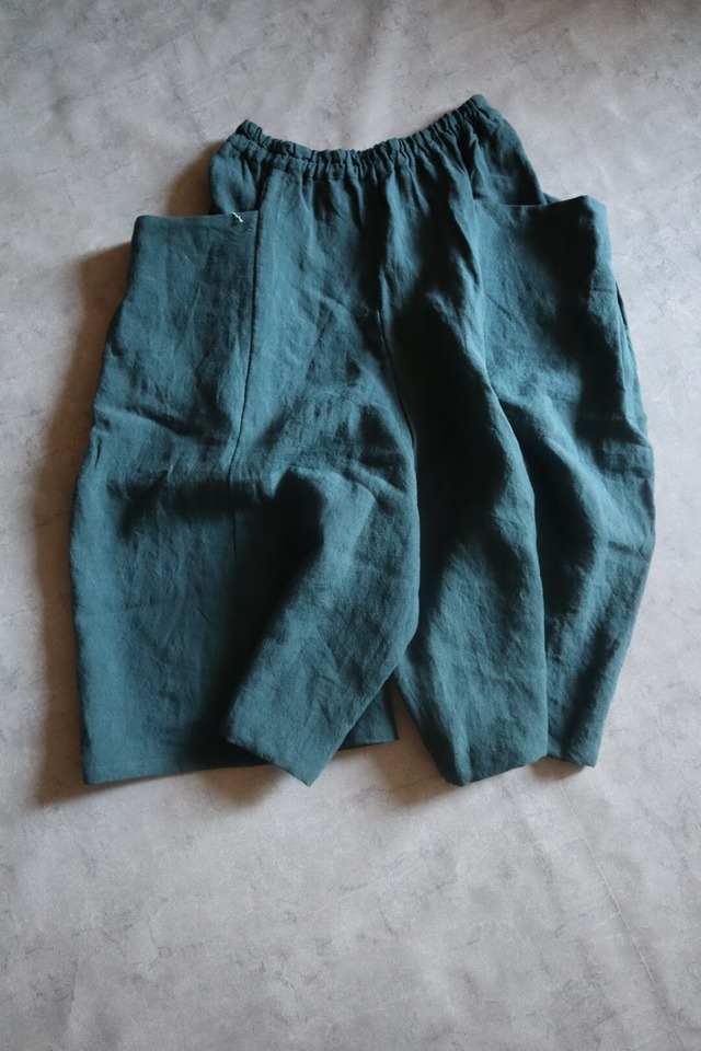 ボックシーワイドパンツ グリーン