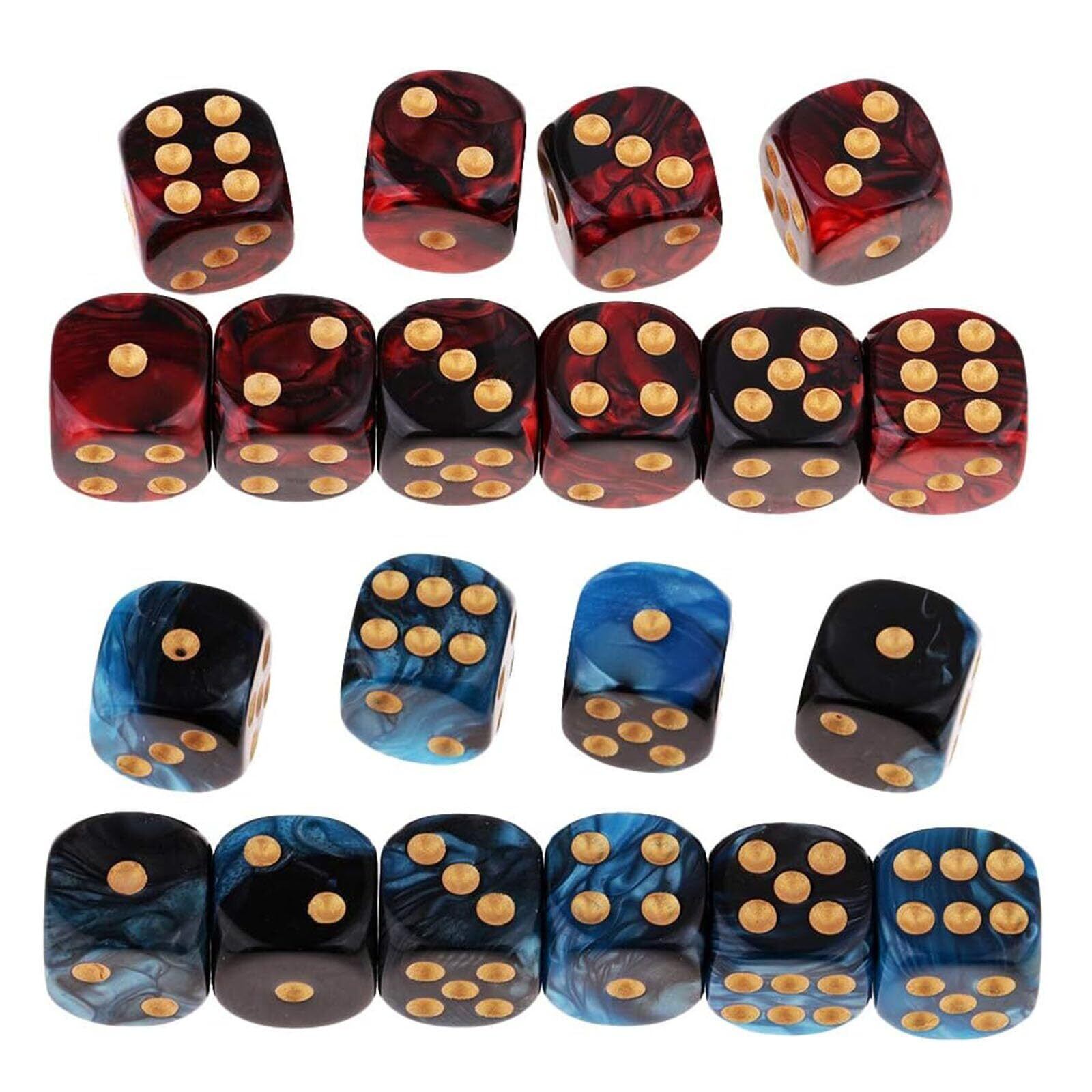 サムコス 多面体 サイコロ 20枚入 6面ダイス 16mm 2色 ボードゲーム