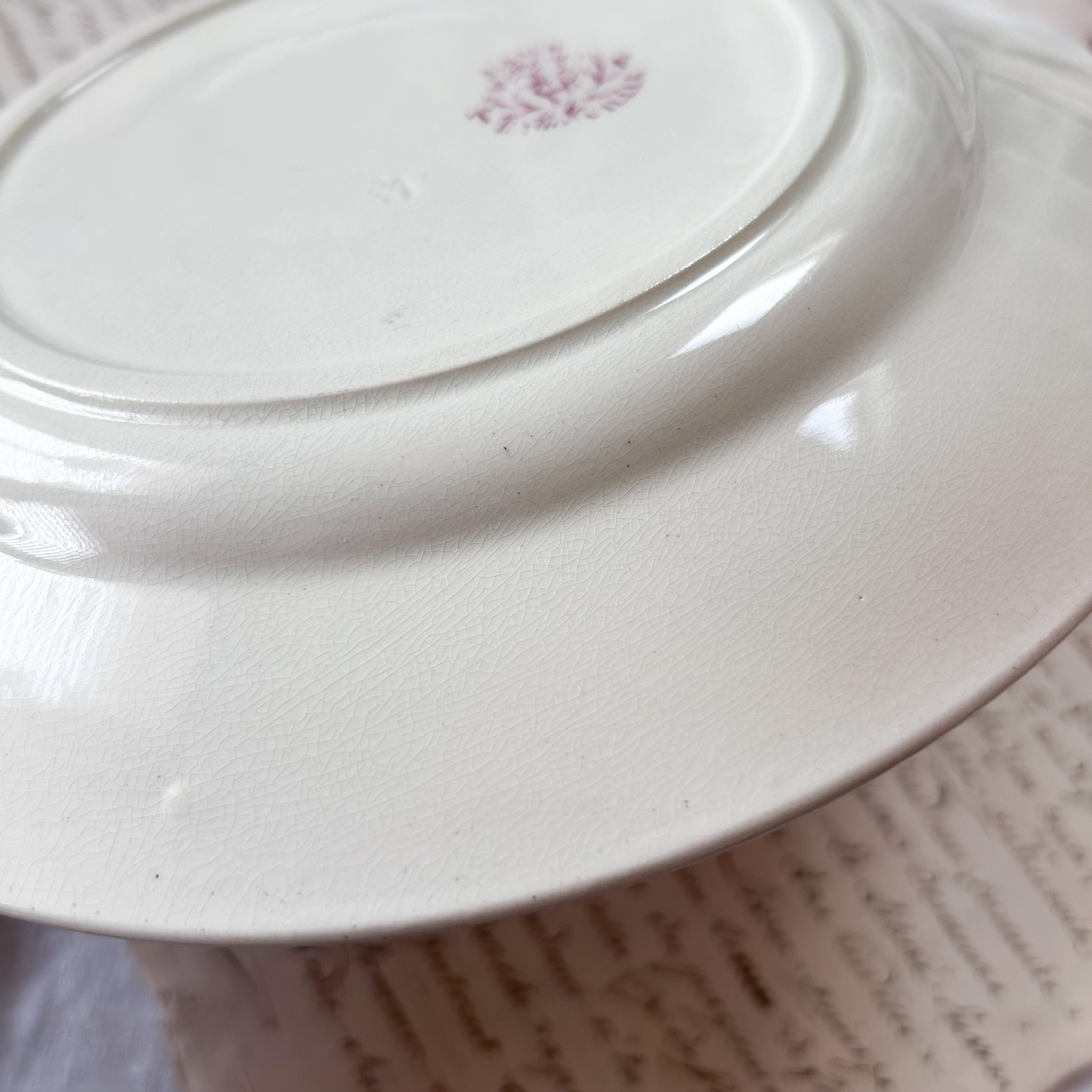 フランスアンティーク】 Badonviller（バドンヴィレ） JASMIN プレート