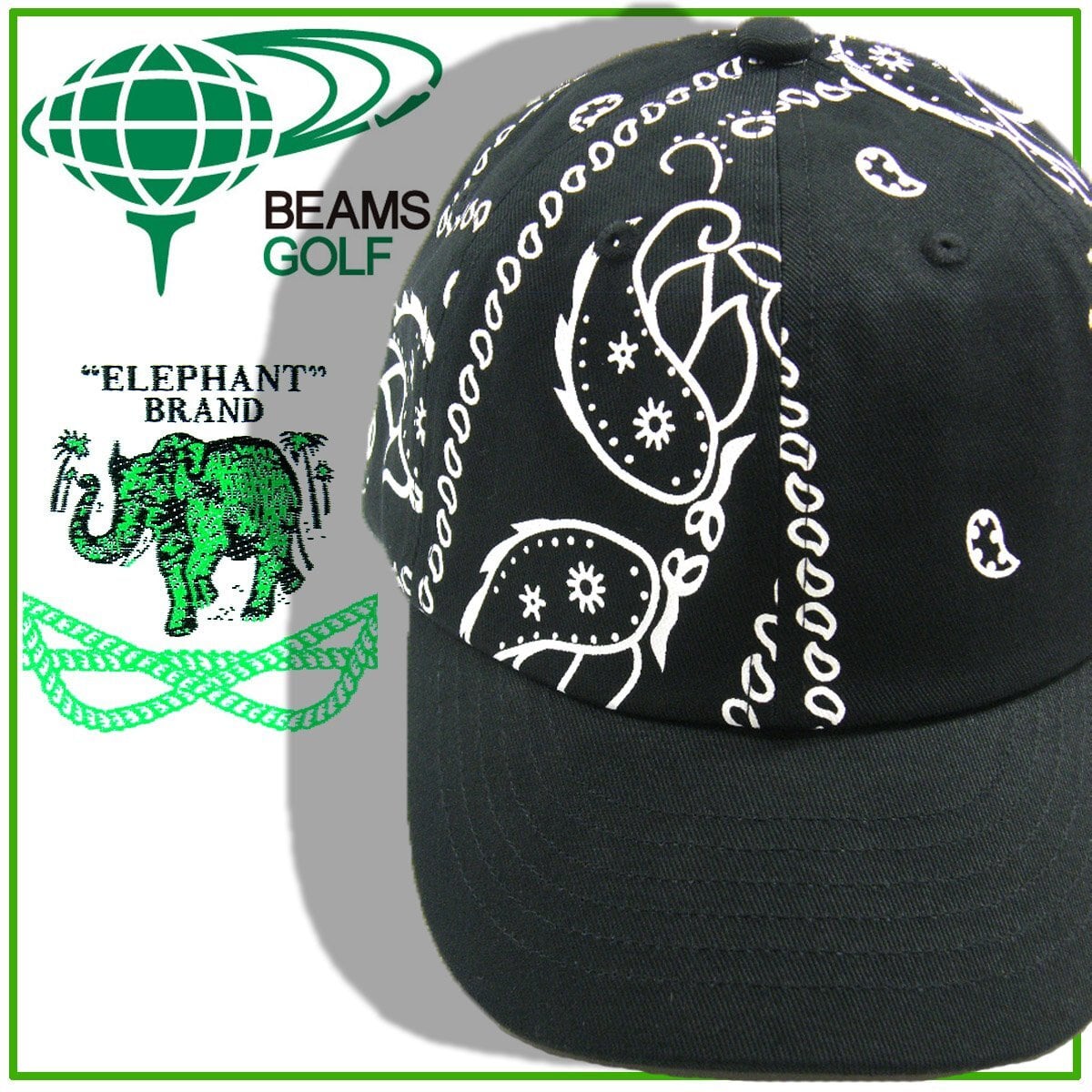 サイズ：M BEAMS GOLF ビームスゴルフ ×ELEPHANT BRAND 半袖 オープン