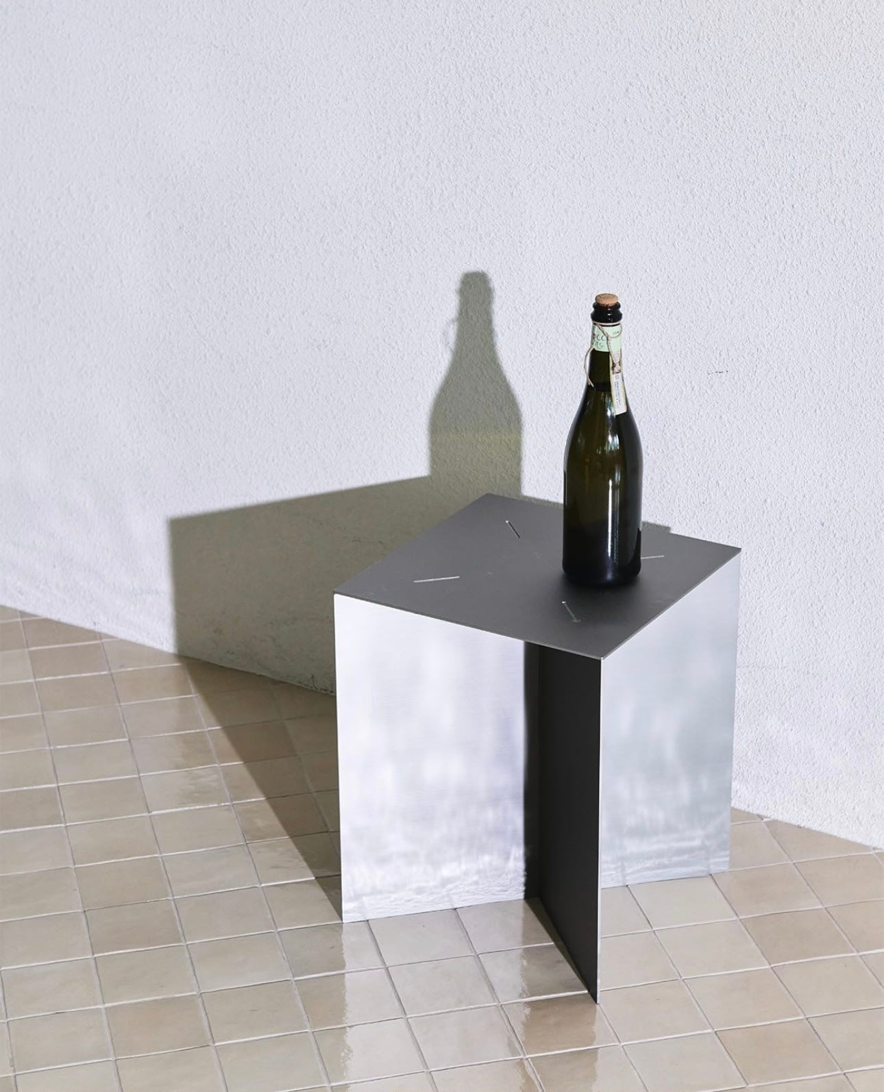 stainless stitch stool / ステンレス ステッチ スツール シルバー