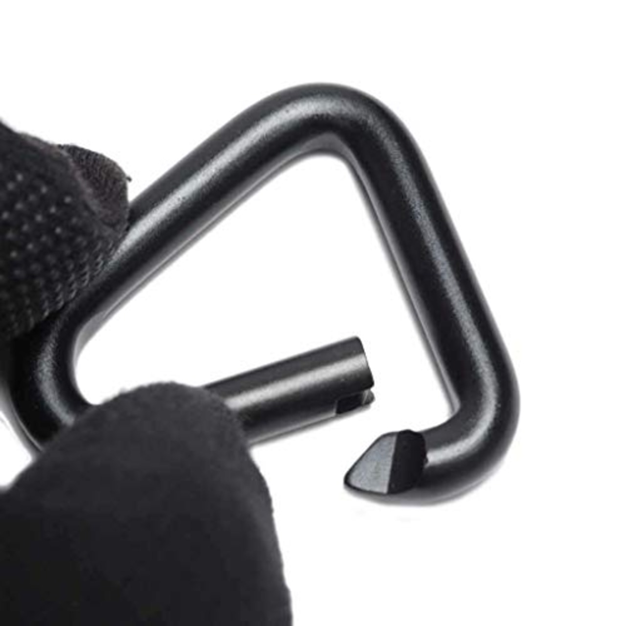 [グッホ]GOOHO トライアングルカラビナ 4個セット アルミ合金 キーホルダー/キャンプアクセサリー/アウトドアパーツ (ブラック)