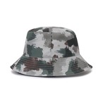 (UNI) GRAPHIC REVERSIBLE BUCKET HAT [サイズ: F(AGDUUCP43KHF)] [カラー: KHAKI]