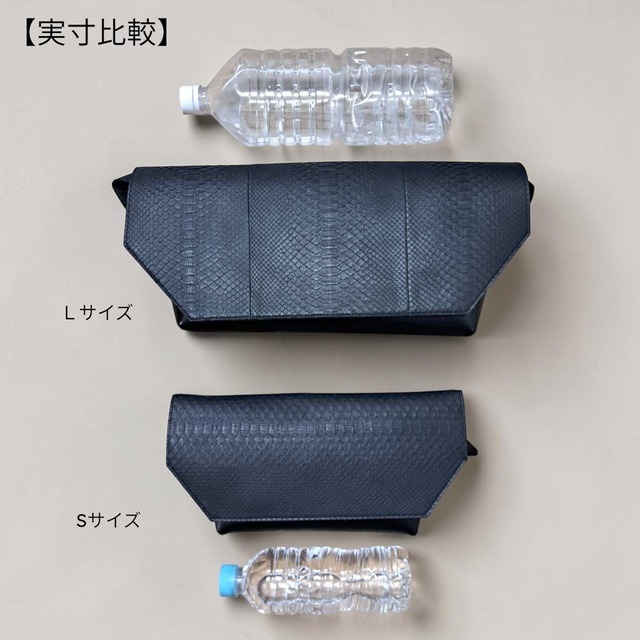 パイソンレザー × 牛革 メッセンジャーボディバッグ Sサイズ
