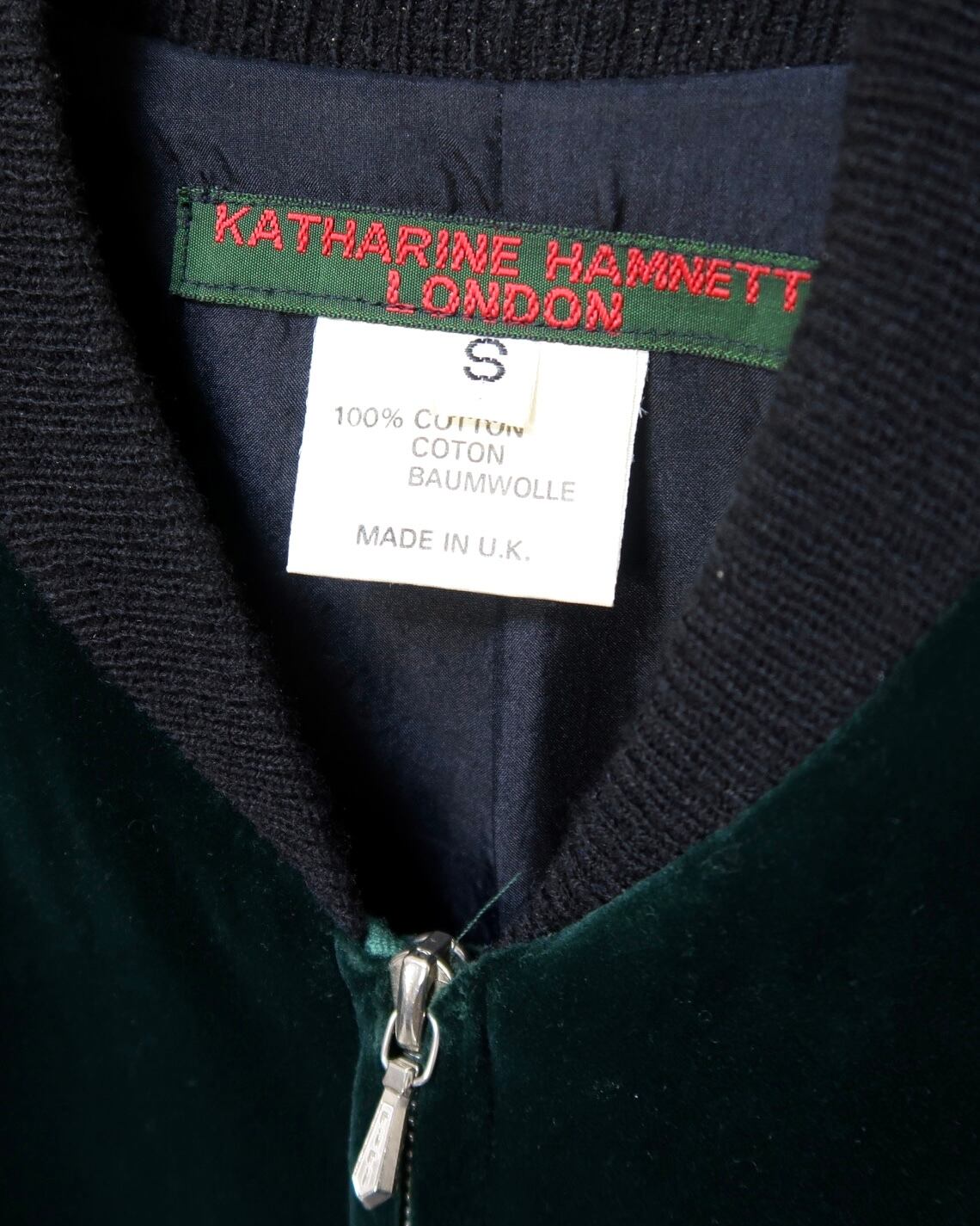 1980s KATHARINE HAMNETT velvet bomber jacket | PAY ID