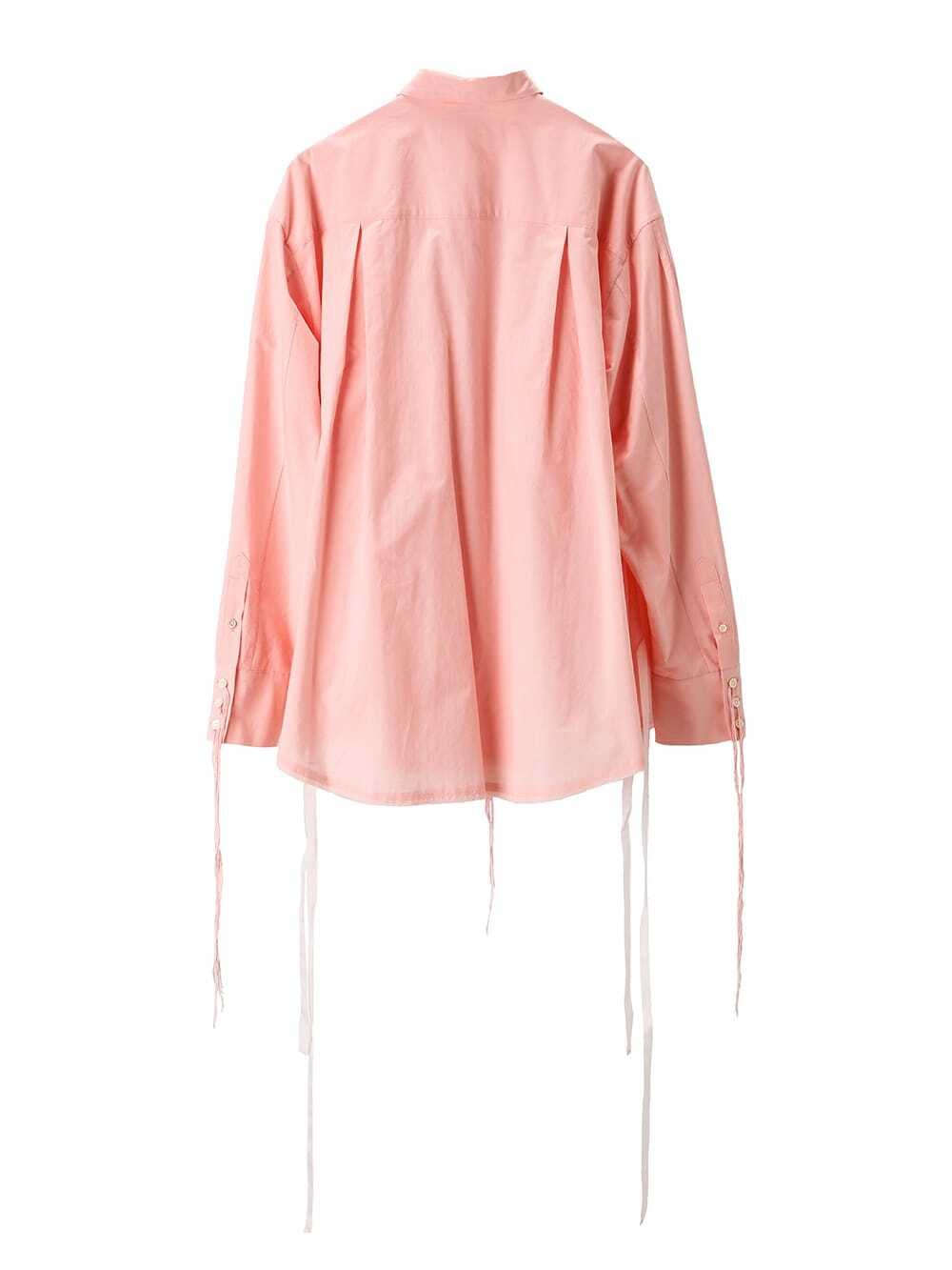24SS】Midorikawa WAIST ZIP SHIRT (PINK) MID24SS-SH04 | IAAAM 24SS】Midorikawa WAIST ZIP SHIRT (PINK) MID24SS-SH04 | IAAAM