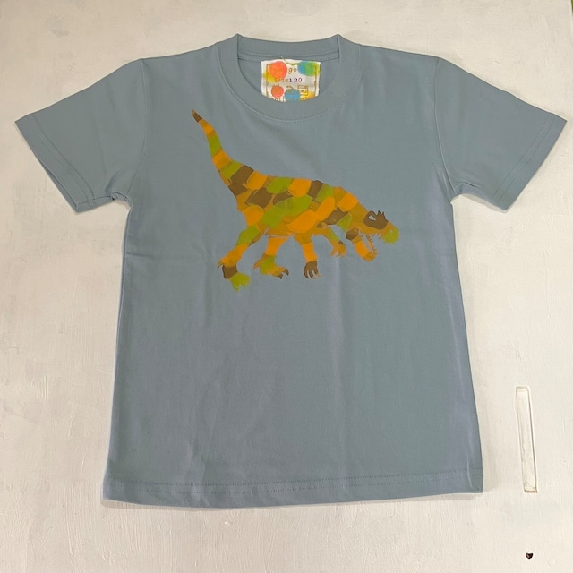 １点もの　kidsカラーTシャツ120cm「アロサウルス」120-24505-2