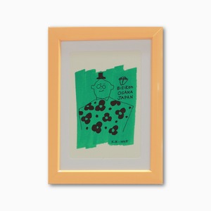 【046】Billiken in a Good Mood / 約W155×H210mm