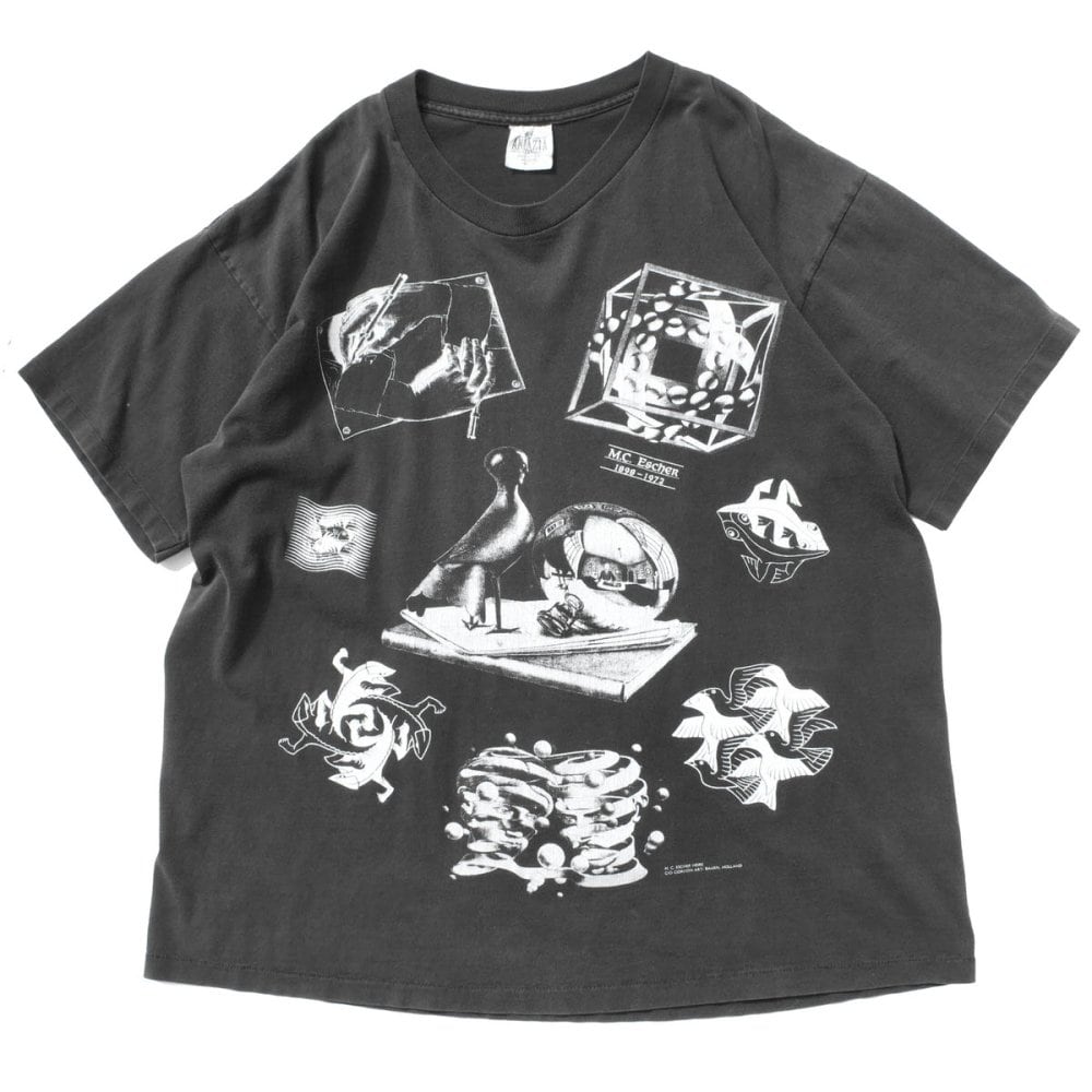MC Escher Vintage T-shirt [MC Escher Drawings] [1990s-ANDAZIA