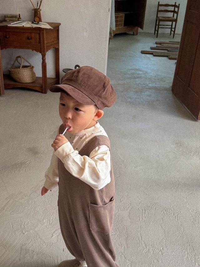 [ onu kids ] knit round suit