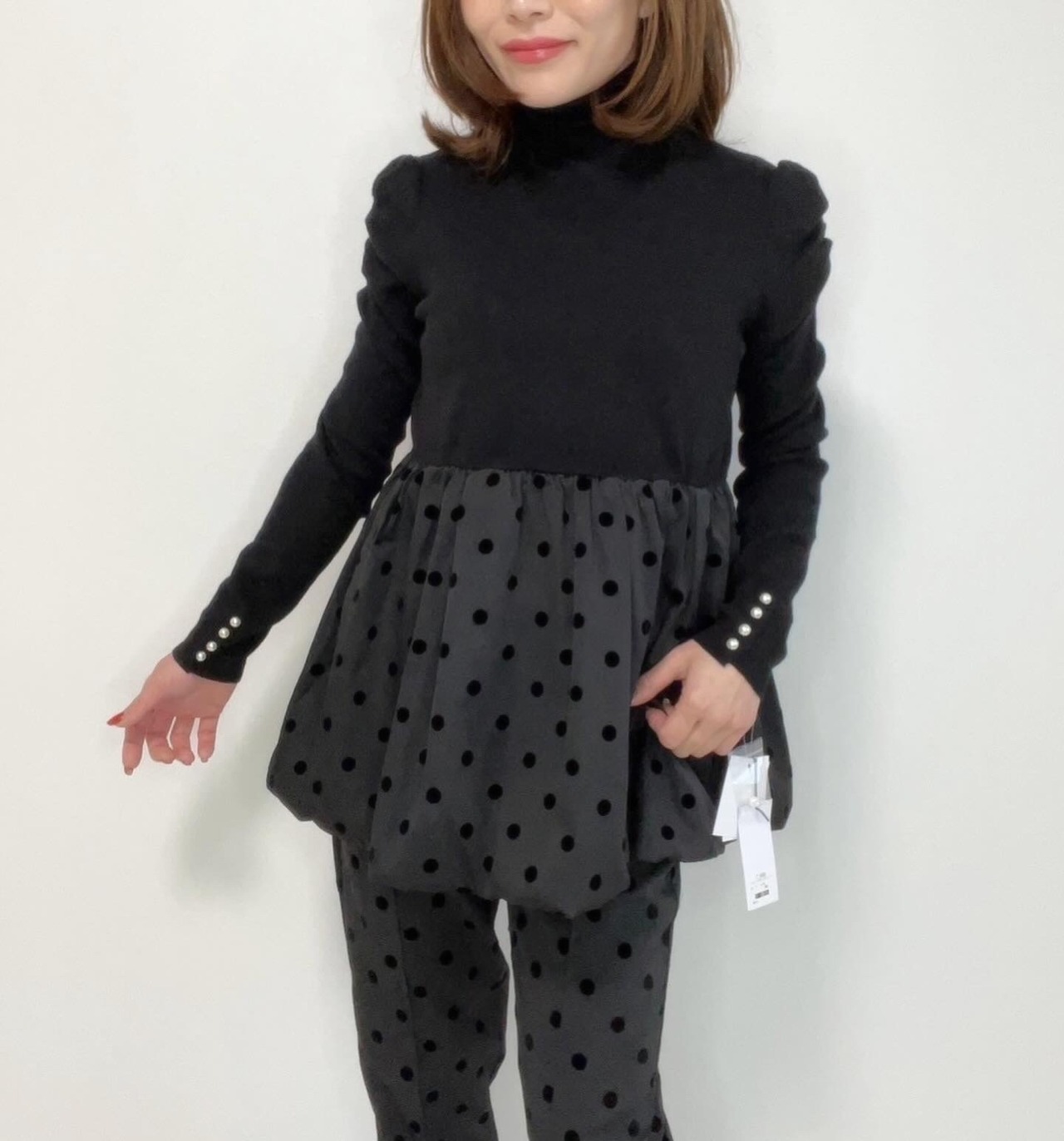 シスター　Sister　ゲリラライブ　ドットパールニットトップス　　5000人フォロワーありがとう企画！！！